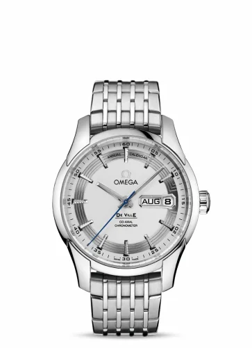 Omega De Ville Hour Vision Co-Axial Annual Calendar Stainless Steel / Silver / Bracelet 431.30.41.22.02.001 (43130412202001)